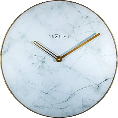 Bild av Marble Väggklocka, Vitt Guld
