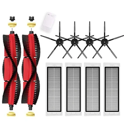 Bild av Reservdelar tillbehör för Xiaomi Roborock S5 MAX S6 Pure maxV S50 dammsugare, 2 rullborstar, 4 sidoborstar, HEPA filter (svart)
