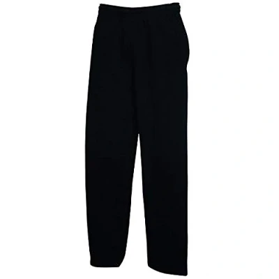 Bild av Fruit of the Loom herr öppen fåll joggingbyxor/joggingbyxor, Svart, S
