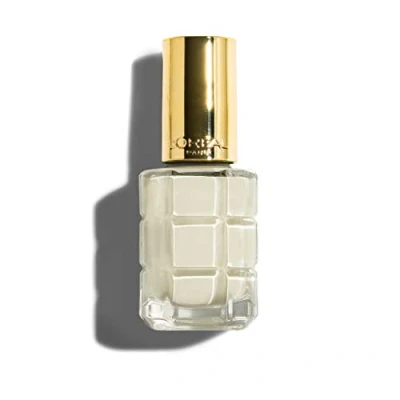 Bild av L&#039;Oréal Paris Color Riche Le Vernis nagellack med olja i silver/närande färglack skimrande vitt glanseffekt/# 112 Blac de Lune/1 x 14 ml