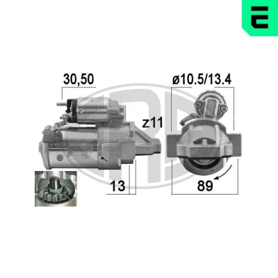 Bild av ERA 221024 Démarreur 14 2,2 11 FORD: Transit Custom V362 Van, V363 Сamion à Plateau / Сhâssis