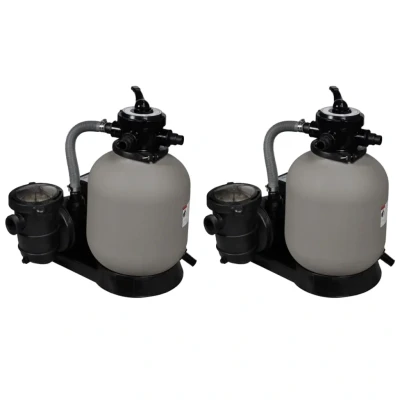 Bild av VidaXl Sandfilterpumpar 2 St 600 W 17000 L/Tim