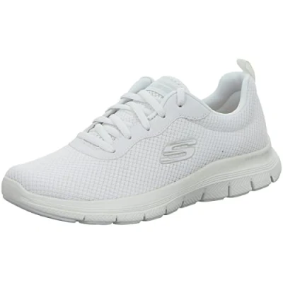 Bild av Skechers Flex Appeal 4.0 Brilliant View Sneaker dam, White Mesh Trim, 40 EU