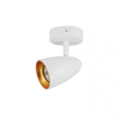 Bild av EDO Taklampa OVO 1 Spotlight Takspotlight 1x35W Plafondlampa 1xGU10 Inomhus Strålkastare Justerbar Vit Roterande och Vridbar Bar för Vardagsrum Sovrum Kök Matsal