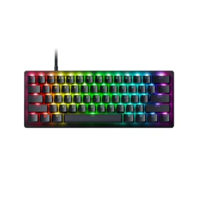 Bild av Razer Huntsman V3 Pro Mini 60% analogt optiskt tangentbord för e sport Snap Tap Rapid Trigger (Texturerade PBT tangenter med två lager) QWERTY US Layout Svart