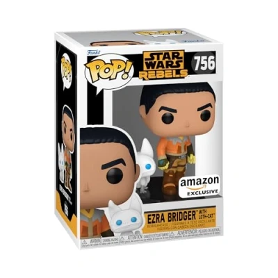 Bild av Funko POP! &amp; Buddy: Rebels Ezra With Loth Cat Star Wars: Amazon Exklusivt Samling Vinylfigur Presentidé Officiell Merchandising Leksaker för barn och vuxna