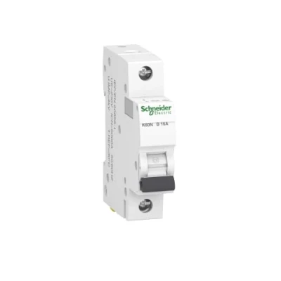 Bild av Schneider Electric A9K01116 skyddsbrytare K60N 1P, 16A, B egenskaper, 6kA, 16 Ampere