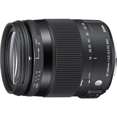 Bild av Sigma 18 200 mm F3,5 6,3 DC macro OS HSM samtida objektiv (62 filtergänga) för Sony A objektivbajonett