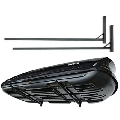 Bild av QLS takbox väggfäste 82 cm WSB tillverkad av stål för förvaring takboxar trädgårdsutrustning skidbox sportutrustning surfbräda iSUP