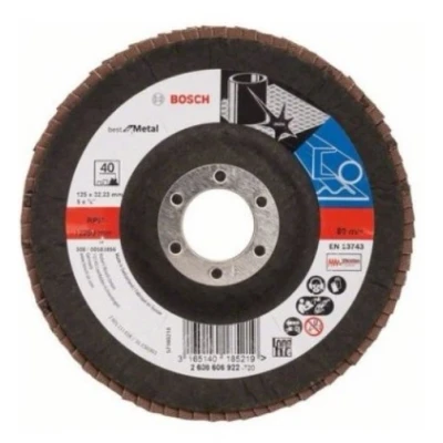 Bild av Bosch Lamellsslipskiva X571 Best for Metal D= 125 mm; G= 60, vinklad