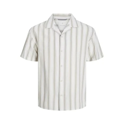 Bild av JPRCCMONTANA Resort Shirt S/S SN, Abbey Stone/passform: avslappnad passform, XS
