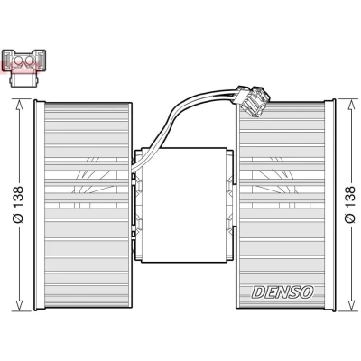 Bild av DENSO DEA05006 Pulseur d&#039;Air pour véhicules avec direction à gauche BMW: X3