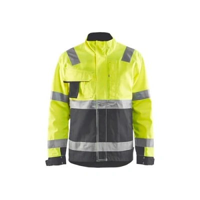 Bild av VARSELJACKA 4064 1811 VARSELGUL/MELLANGRÅ 4XL Beijerbygg Byggmaterial