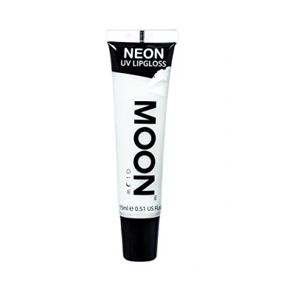 Bild av Moon Glow Neon UV Lip Gloss Doftande och lyser starkt under strålar, vit vanilj, 15 ml (förpackning med 1)