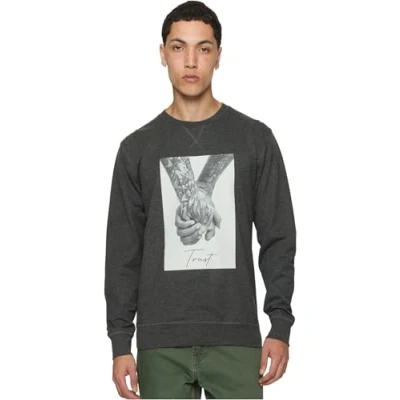 Bild av Mister Tee Trust 2.0 Crewneck Sweatshirt, Storlek: XL, Charcoal