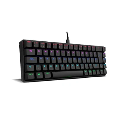 Bild av OZONE TACTICAL Mini Gaming tangentbord OZTACTICALSP Mekaniskt utan numerisk tangentbord, Bluetooth, Outemu Röda Switchar, RGB LED belysning, Tyst, SP Layout, Svart