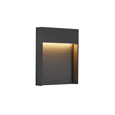 Bild av SLV LED vägglampa platt för utomhusbelysning av entrén, väggar, stigar, terrasser, fasader, trappor vägglampa, utomhuslampa, trädgårdslampa // CCT omkopplare (3 000 K/4000 K), 460 lumen, 14 W