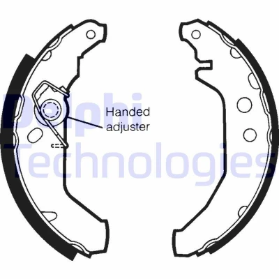 Bild av DELPHI LS1435 Mâchoires De Frein 180 32 FORD: Fiesta 4, 3, Mk4