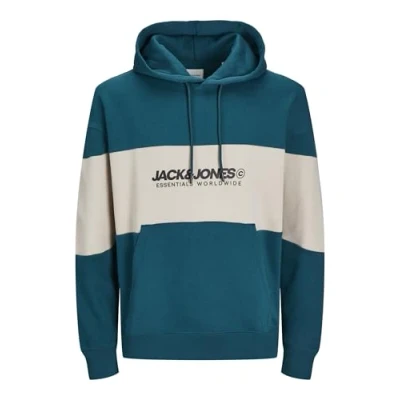 Bild av Jack &amp; Jones Jjelegacy Blocking Luvtröja, Storlek: Large, Deep teal