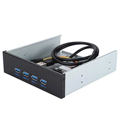 Bild av 5,25 tum USB3.0 optisk enhet 4 portar Frontpanel 19 stifts till USB 3.0 drivrutins CD HUB Expansion ROM Mobilt rack