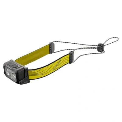 Bild av Lampe frontale rechargeable USB C Nitecore NU25 400, légère, double faisceau, avec éclairage rouge pour la randonnée, l&#039;escalade et le camping (Jaune)
