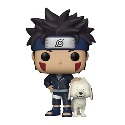 Bild av Funko Pop! Animation: Naruto Kiba Inuzuka med Akamaru vinyl samlarfigur presentidé officiella varor leksaker för barn och vuxna animefans modellfigur samlare