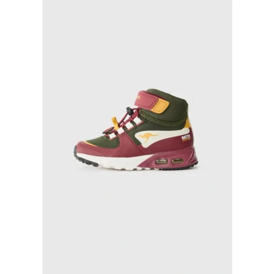 Bild av Kangaroos Hydro Unisex Höga sneakers för barn, Storlek: 31, Military green/leafy jumpers Konstmaterial/textil