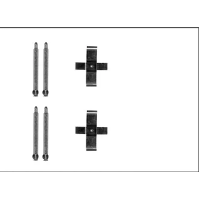 Bild av TEXTAR 82540800 Kit d&#039;accessoires, plaquette de frein à disque MERCEDES BENZ: CLK Coupe, Classe C Berline, Cabriolet