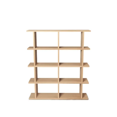 Bild av Ferm Living Kona Bookcase 2x4 Hyllor Natural B: 122.5 x H: 141 D: 30 cm