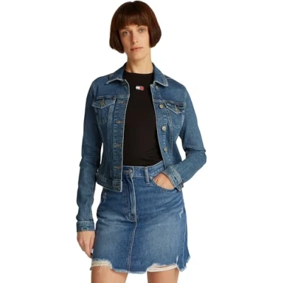 Bild av Tommy Jeans Vivianne Jacket Jeansjacka, Storlek: Large, Denim medium