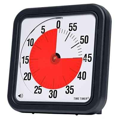 Bild av Time timer Original Large 30 x cm; 60 minuters visuell Countdown klocka för klassrum eller möten barn och vuxna (svart)