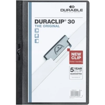 Bild av Dossier de Portefeuilles Durable DURACLIP 30 A4 Noir 25 Pièces