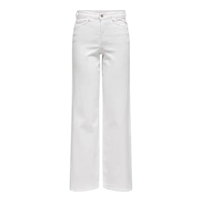 Bild av JdY Jdyfelina Fina Hw Wide Whitejns DNM Noos, Vit denim, XL / 30L