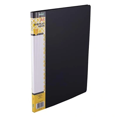Bild av D.RECT Visuell bok PP A4 10 fodral visningsmapp solid presentationsmapp erbjudandemappar svart