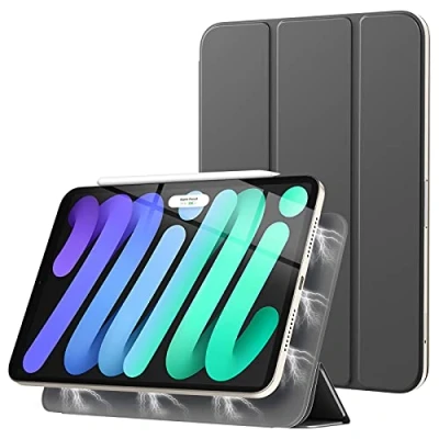 Bild av TiMOVO fodral för nya iPad Mini 6:e generationen, 6 (8,3 tum, 2021), starkt magnetiskt trippelstativ med automatisk vila/vakna, [Support Touch ID och Apple Pencil parning]