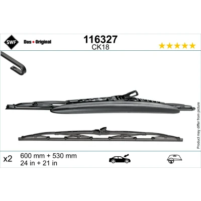 Bild av Balai d&#039;essuie glace Swf 116327 600, 530mm avant conventionnel avec spoiler RENAULT: TRAFIC 2 Kasten, Bus,