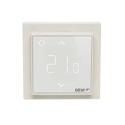 Bild av DEVI rum + golvtermostat 140F1140 RAL9016 rumstermostat/klocktermostat 5703466239629, vit, x