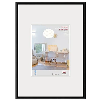 Bild av Walther Design Tavelram Svart 60 x 80 cm med konstglas, New Lifestyle plastram KVX080B