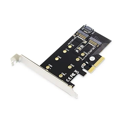 Bild av DIGITUS IO kort PCIe M.2 NGFF/NVMe gränssnittskort 2 portar (2230, 2242, 2260 &amp; 2280)