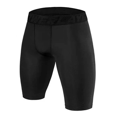 Bild av PowerLayer Herr Compression Baslager Shorts, Termoshorts, Underkläder för sport Svart, M