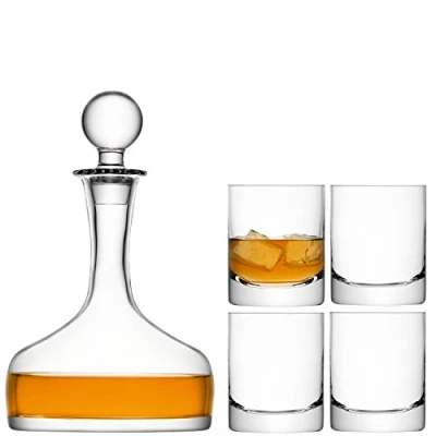 Bild av LSA Bar Whisky Set 1,6 L/250 ml klar 1 enhet munblåst &amp; Handgjort glas BR28