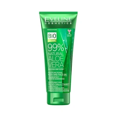 Bild av Eveline Cosmetics multifunktionell kropp och ansikte aloe vera gel 99% 250 ml torr irriterad hud regenererande, lugnande kylande egenskaper daglig vård