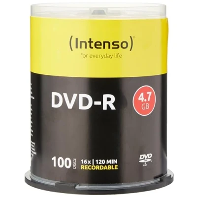 Bild av Intenso 4101156 DVD R 16 x Cakebox 100 Stycken