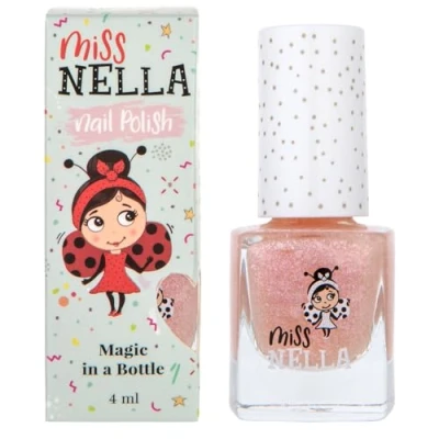Bild av Miss Nella NEW magic collection ABRACADABRA Speciellt rosa glitternagellack för barn, vattenbaserat och luktfritt som enkelt går att skala bort.