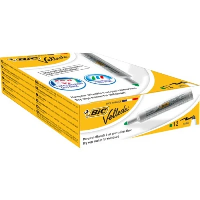 Bild av BiC VELLEDA whiteboard Bullet 1711 markör 1,9 mm svart (låda 12)_PARENT_SPIG9 Box x 12 gRÖN