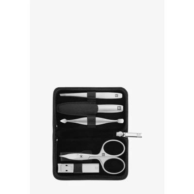 Bild av Zwilling Beauty Twinox CASE MADE OF YAK Leather WITH ZIPPER, 5PIECE Nagelvård tillbehör, Storlek: One Size, Schwarz