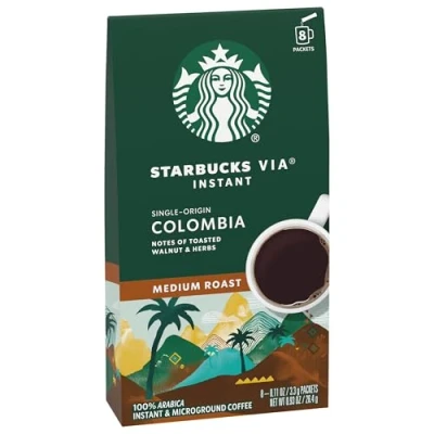 Bild av Starbucks VIA Instant Columbia Medium Roast Coffee 8ct