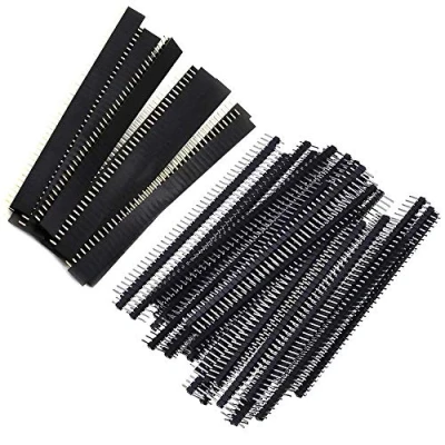 Bild av FYSL 40 Piece 2.54mm Pin Headers PCB Board Male and Female Header Connector Kit for Arduino Prototype Shield,20pcs Header, 20pcs