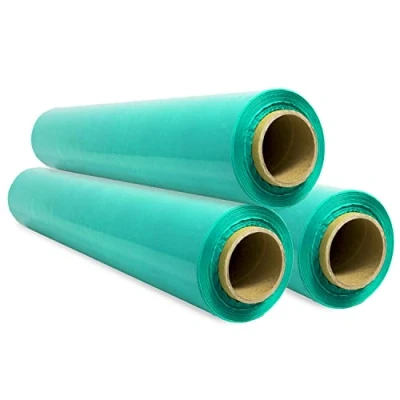 Bild av Elastisk förpackningsfilm, grön plastfilm för förpackning, plastrulle skydd frakt och flyttning, rulle 50 cm upp till 400 m töjbar Offituria (grön, 3 stycken)