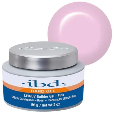 Bild av IBD Hard Gel LED/UV Builder Pink, 1er Pack (1 x 56 g) MADE IN USA Premium uppbyggnadsgel för gelnaglar